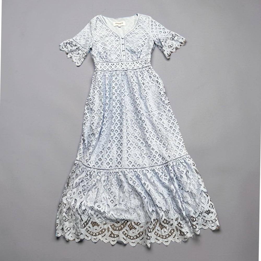 JessaKae Light Blue Lace Maxi Dress